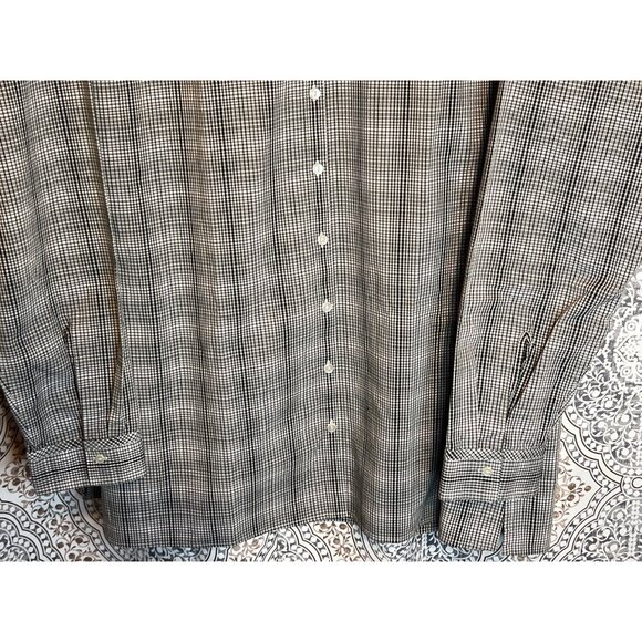 Eddie Bauer Womens Gray Plaid Button-Down Shirt T2XL - Picture 7 of 12